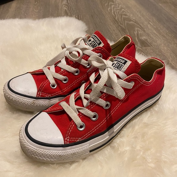 Converse Shoes - Red Converse Low Top
